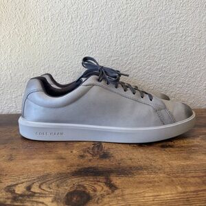 Cole Haan Men’s 10.5 Grey Grand Crosscourt Daily Sneaker Leather Lightweight